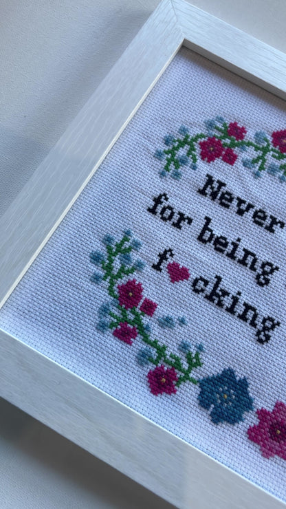 Cross Stitch Art | Framed