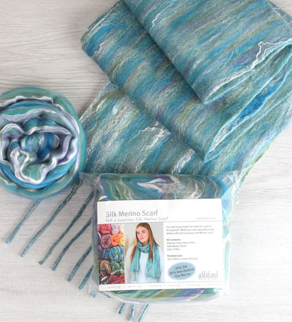 Silk Merino Scarf | Nuno Felting Kit
